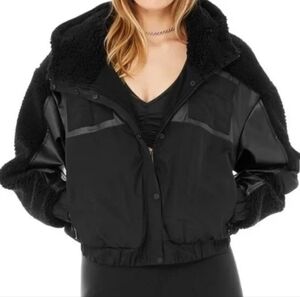 ALO Yoga Black Teddy Jacket